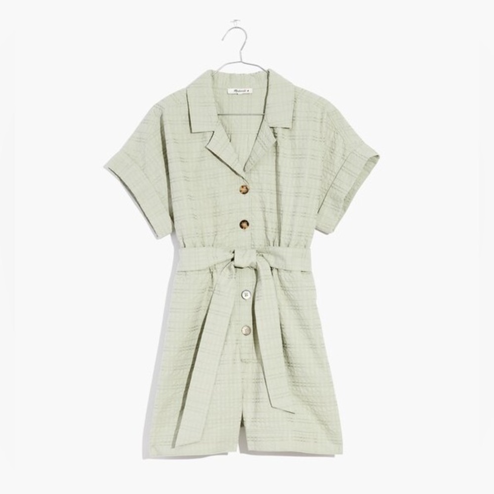 Madewell Sage Green Romper - Medium - NWT
